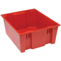 Stack & Nest Totes, 10" x 23.5" x 19.5", Red Infinity Industrial Services Inc.