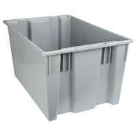 Stack & Nest Totes, 15" x 29.5" x 19.5", Grey Infinity Industrial Services Inc.