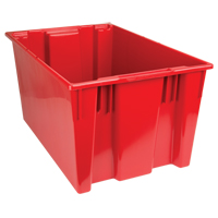Stack & Nest Totes, 15" x 29.5" x 19.5", Red Infinity Industrial Services Inc.