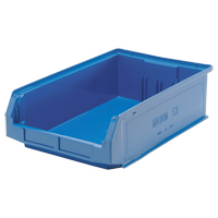 Giant Stacking Containers, 12.375" W x 19.75" D x 5.875" H, Blue Infinity Industrial Services Inc.