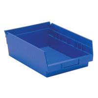 Bacs de rangement pour tablettes, 8-3/8" la x 4" H x 11-5/8" p, Bleu, Capacit&eacute; 30 lb Infinity Industrial Services Inc.