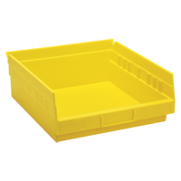 Bacs de rangement pour tablettes, 11-1/8" la x 4" H x 11-5/8" p, Jaune, Capacit&eacute; 30 lb Infinity Industrial Services Inc.