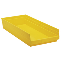 Bacs de rangement pour tablettes, 11-1/8" la x 4" H x 23-5/8" p, Jaune, Capacit&eacute; 50 lb Infinity Industrial Services Inc.