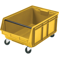 Mobile Giant Stacking Bin, 11-7/8" H x 18-3/8" W x 29" D, 150 lbs. Capacity, Yellow Infinity Industrial Services Inc.