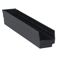 Bac pour &eacute;tag&egrave;re &eacute;conomique, 4-1/8" la, 4" h x 23-5/8" p, Noir Infinity Industrial Services Inc.