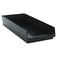 Bac pour &eacute;tag&egrave;re &eacute;conomique, 11-1/8" la x 4" H x 23-5/8" p, Noir, Capacit&eacute; 60 lb Infinity Industrial Services Inc.