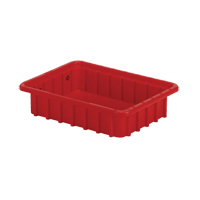 Contenants Divider Box, Poly&eacute;thyl&egrave;ne, 10,8" la x 8,3" p x 2,5" h, Rouge Infinity Industrial Services Inc.