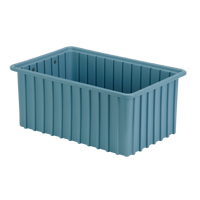 Divider Box&reg; Containers, Polyethylene, 16.5" W x 10.9" D x 7" H, Light Blue Infinity Industrial Services Inc.