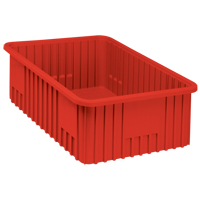 Divider Box&reg; Containers, Plastic, 22.5" W x 17.5" D x 8" H, Red Infinity Industrial Services Inc.