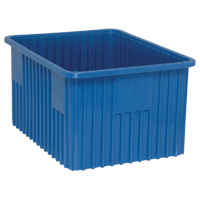 Divider Box&reg; Containers, Plastic, 22.5" W x 17.5" D x 12" H, Blue Infinity Industrial Services Inc.