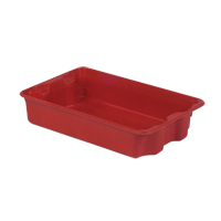 Stack-N-Nest&reg; Plexton Containers, 14.8" W x 24.3" D x 5.1" H, Red Infinity Industrial Services Inc.