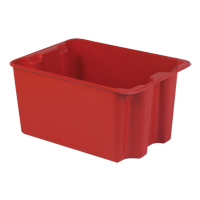 Stack-N-Nest&reg; Plexton Containers, 19.9" W x 27.5" D x 14" H, Red Infinity Industrial Services Inc.