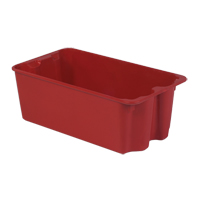 Stack-N-Nest&reg; Plexton Containers, 16.9" W x 30.6" D x 11.1" H, Red Infinity Industrial Services Inc.