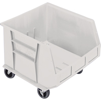 Mobile Bin, 14" H x 16-1/2" W x 18" D, 75 lbs. Capacity, Ivory Infinity Industrial Services Inc.