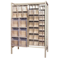 Syst&egrave;me de stockage &agrave; glissi&egrave;re &agrave; bacs basculants autonome, 51-1/4" la x 26" p x 77" h, 101 tiroirs Infinity Industrial Services Inc.
