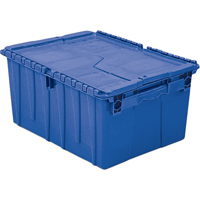 Contenants de distribution Flipak en plastique poly&eacute;thyl&egrave;ne (PE), 23,9" x 19,6" x 12,6", Bleu Infinity Industrial Services Inc.
