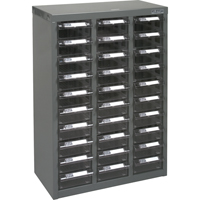 KPC-700 Parts Cabinet, Galvanized Steel, 30 Drawers, 17-1/2" x 8-7/10" x 25-3/10", Grey Infinity Industrial Services Inc.