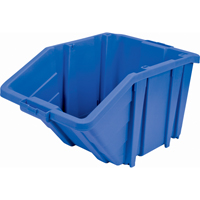 Jumbo Plastic Bin, 15-1/2" W x 13" H x 25" D, Blue, 200 lbs. Capacity Infinity Industrial Services Inc.