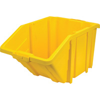 Jumbo Plastic Bin, 15-1/2" W x 13" H x 25" D, Yellow, 200 lbs. Capacity Infinity Industrial Services Inc.