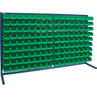 Louvered Rack with Bins, 144 Bins, 72" W x 15" D x 40" H Infinity Industrial Services Inc.