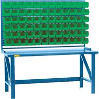 Louvered Rack with Bins, 36 Bins, 72" W x 15" D x 40" H Infinity Industrial Services Inc.
