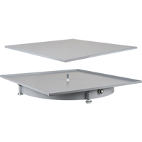Heavy-Duty Industrial Carousel Drawer Cabinets, Steel, 27-1/2" W x 27-1/2" D x 4" H, Grey Infinity Industrial Services Inc.