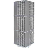 Heavy-Duty Industrial Carousel Drawer Cabinet, Steel, 384 Drawers, 27" W x 27" D x 80" H, Grey Infinity Industrial Services Inc.