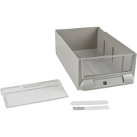 Replacement Drawer for KPC-200 Parts Cabinets, Plastic, 5-3/8" W x 9-13/16" D x 3-3/10" H, Grey Infinity Industrial Services Inc.