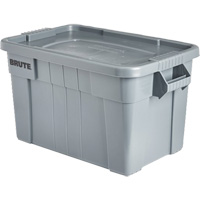Bac de stockage Brute avec couvercle, 27,88” p x 17,38” la x 15,13” h, Capacit&eacute; 160 lb, Gris Infinity Industrial Services Inc.