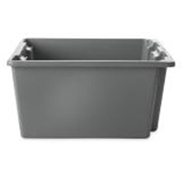 Stack & Nest Palletote Box, 10" x 15.5" x 19.5", Grey Infinity Industrial Services Inc.