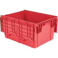 Flipak Polyethylene Plastic (PE) Distribution Containers, 27.9" x 20.9" x 15.2", Red Infinity Industrial Services Inc.