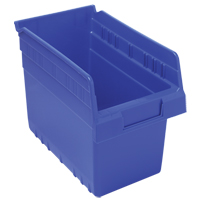 Bacs pour &eacute;tag&egrave;re Store-Max, 6-5/8" la x 8" H x 11-5/8" p, Bleu, Capacit&eacute; 44 lb Infinity Industrial Services Inc.