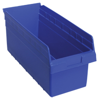 Bacs pour &eacute;tag&egrave;re Store-Max, 8-3/8" la x 8" H x 17-7/8" p, Bleu, Capacit&eacute; 56 lb Infinity Industrial Services Inc.