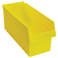Store-Max Shelf Bins, 8-3/8" W x 8" H x 17-7/8" D, Yellow, 56 lbs. Capacity Infinity Industrial Services Inc.