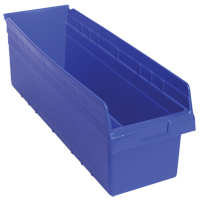 Bacs pour &eacute;tag&egrave;re Store-Max, 8-3/8" la x 8" H x 23-5/8" p, Bleu, Capacit&eacute; 68 lb Infinity Industrial Services Inc.