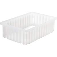 Divider Box&reg; Container, Plastic, 16.5" W x 10.875" D x 5" H, Grey Infinity Industrial Services Inc.