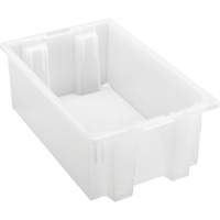 Heavy-Duty Stack & Nest Tote, 6" x 11" x 18", Clear Infinity Industrial Services Inc.