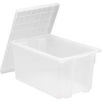 Heavy-Duty Stack & Nest Tote, 15" x 19.5" x 29.5", Clear Infinity Industrial Services Inc.