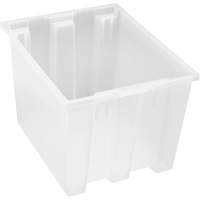Heavy-Duty Stack & Nest Tote, 13" x 15.5" x 19.5", Clear Infinity Industrial Services Inc.