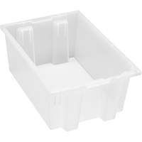 Heavy-Duty Stack & Nest Tote, 8" x 13.5" x 19.5", Clear Infinity Industrial Services Inc.