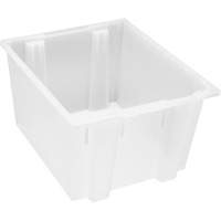 Heavy-Duty Stack & Nest Tote, 13" x 19.5" x 23.5", Clear Infinity Industrial Services Inc.
