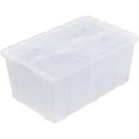 FP243C FliPak Nestable Tote, 26.9" x 16.9" x 12.1", Clear Infinity Industrial Services Inc.