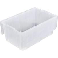 FP243C FliPak Nestable Tote, 26.9" x 16.9" x 12.1", Clear Infinity Industrial Services Inc.