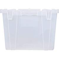 FP243C FliPak Nestable Tote, 26.9" x 16.9" x 12.1", Clear Infinity Industrial Services Inc.