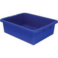 Bac d'entreposage tout usage &agrave; fond rainur&eacute;, 7" ha x 17" p x 22" lo, Plastique, Bleu Infinity Industrial Services Inc.