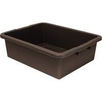 Bac d'entreposage tout usage &agrave; fond rainur&eacute;, 7" ha x 17" p x 22" lo, Plastique, Brun Infinity Industrial Services Inc.