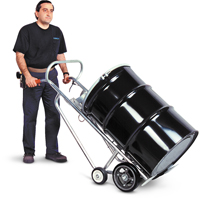 Drum Truck with Hand Brake, Aluminum Construction, 25 - 55 US Gal. (20 - 45 Imperial Gal.) Infinity Industrial Services Inc.