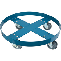 Drum Dolly, Steel, 1000 lbs. Capacity, 24" Diameter, Polyurethane Casters Infinity Industrial Services Inc.