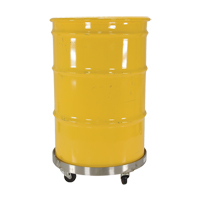 Chariots pour barils, Acier inoxydable, Capacit&eacute;e 800 lb, Diam&egrave;tre 23-1/4", Roue en Caoutchouc Infinity Industrial Services Inc.