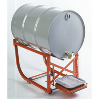 Drum Cradle with Drip Tray, 55 US gal. (45 Imperial Gal.) Capacity, 600 lbs./272 kg Load Limit Infinity Industrial Services Inc.